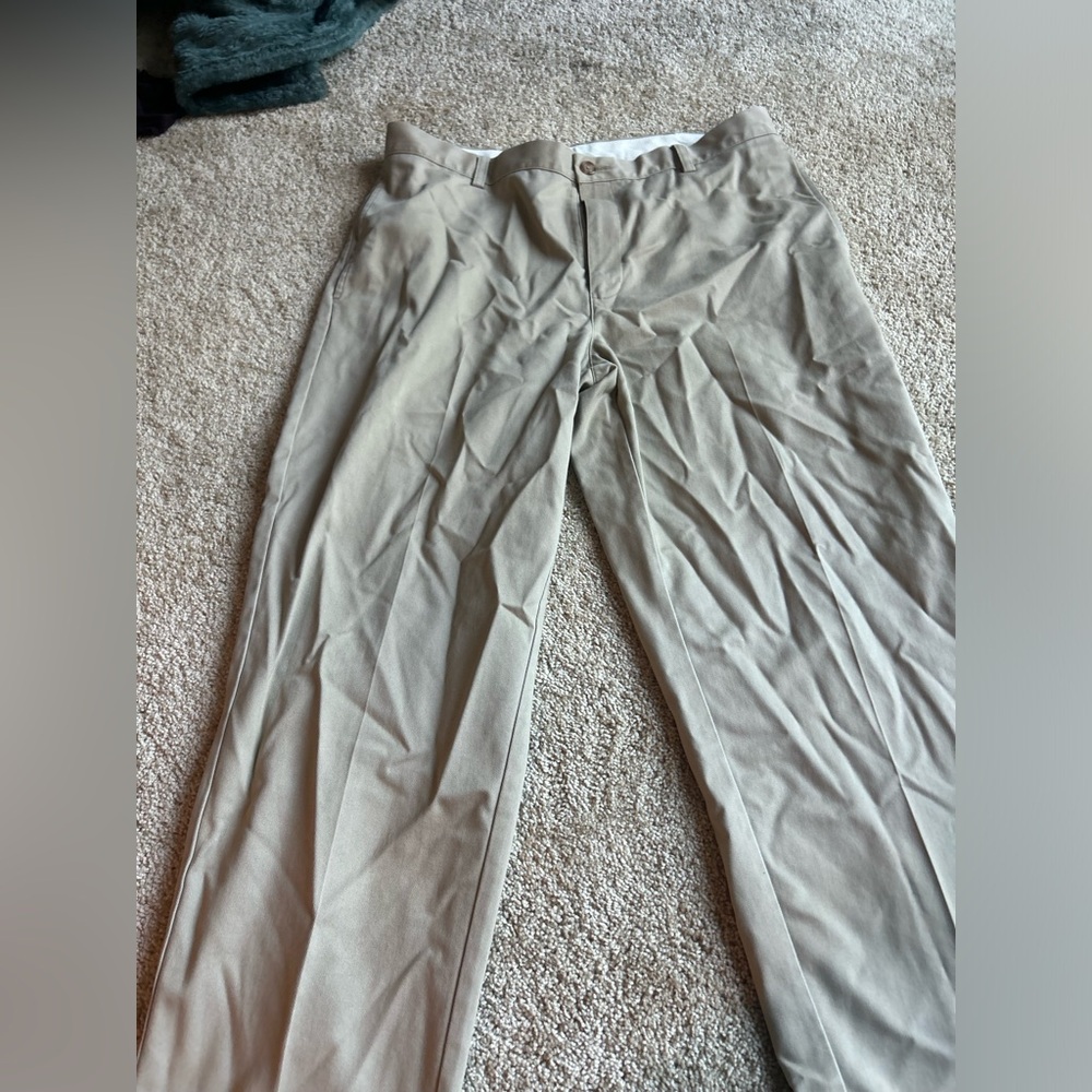 L.L. Bean Classic Fit Beige Trousers